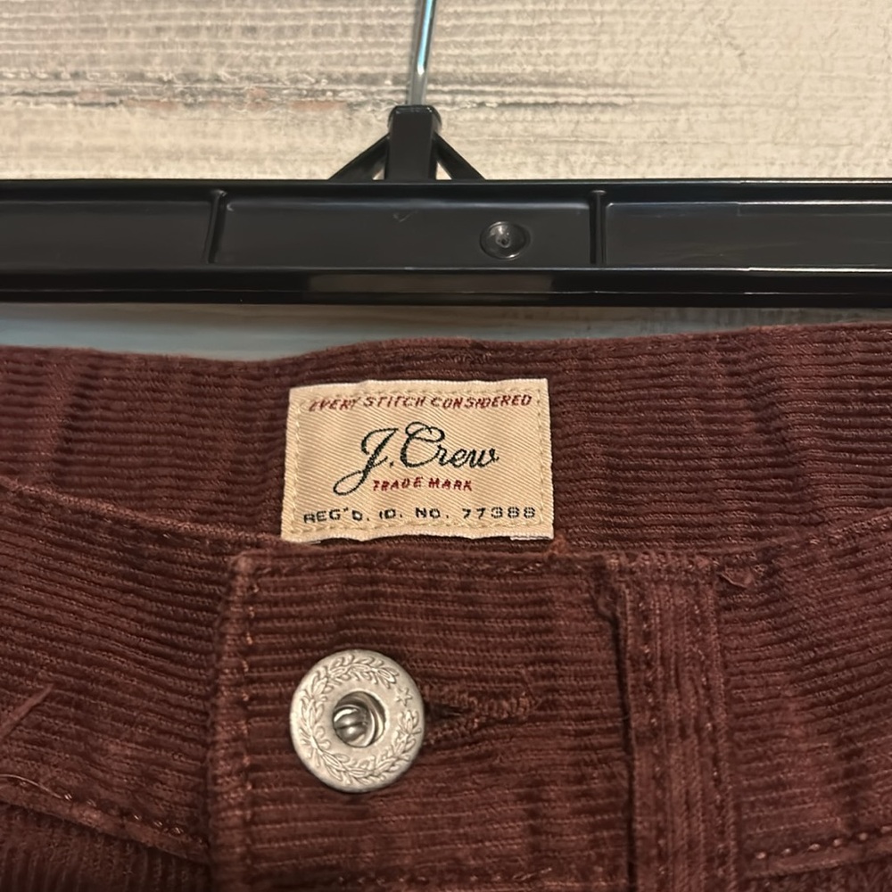 J.Crew Corduroy’s Size 28 Burgundy - Picture 4 of 7
